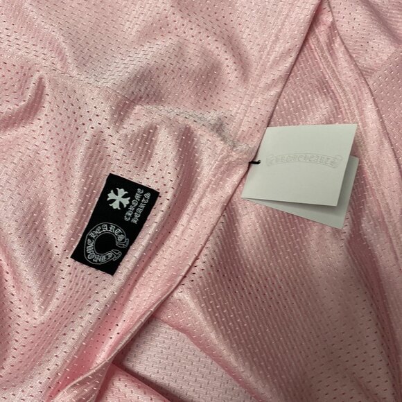 Chrome Hearts Pink Mesh Warm Up Long Sleeve Jersey - Picture 5 of 6